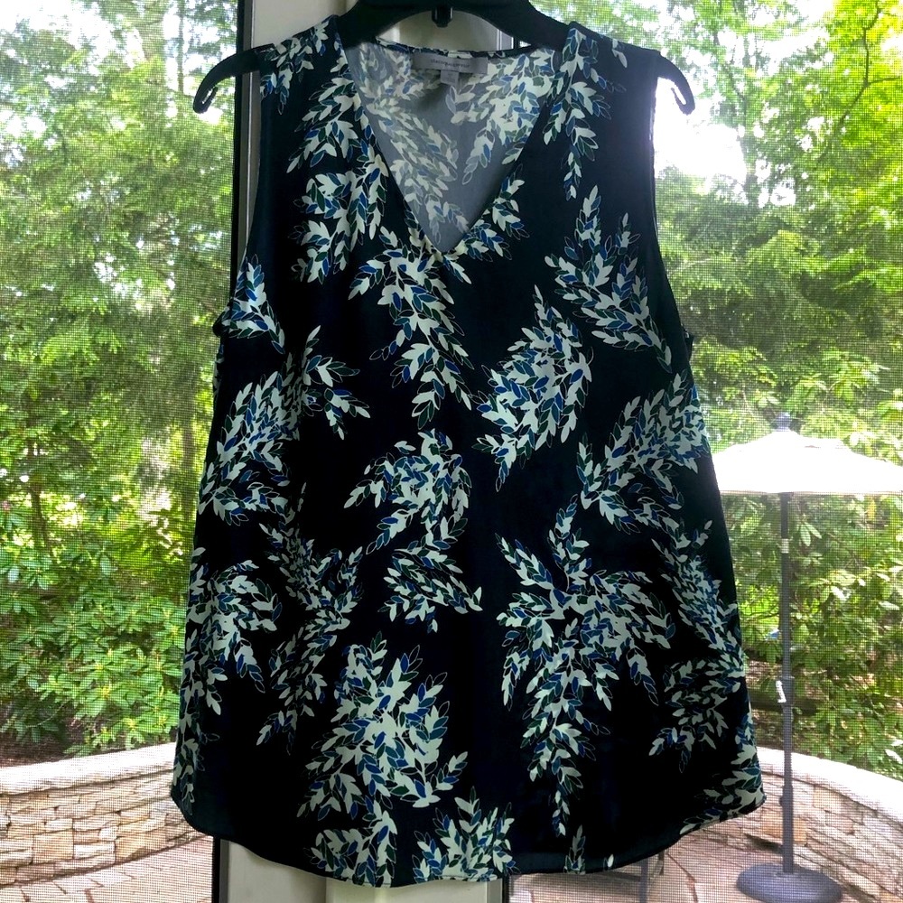 Nordstrom Sleeveless Blouse in Navy